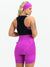 Women's Cycling Bib Shorts - Fuchsia Golden by Savancini (2420)