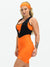 Women's Cycling Bib Shorts - Orange Golden by Savancini (2420)