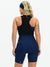 Women's Cycling Bib Shorts - Navy Blue Golden by Savancini (2420)