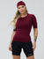 Women's Cycling Jersey Fit Pro Burgundy by Savancini (4316)