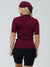 Women's Cycling Jersey Fit Pro Burgundy by Savancini (4316)