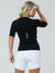Women's Cycling Jersey Fit Pro Black by Savancini (4316)