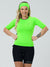 Women's Cycling Jersey Fit Pro Neon Green by Savancini (4316)