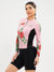 Women's Long Sleeve Cycling Jersey - Flowers Rose by Savancini (3309)