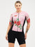 Women's Cycling Jersey - Flowers Rose by Savancini (3306)