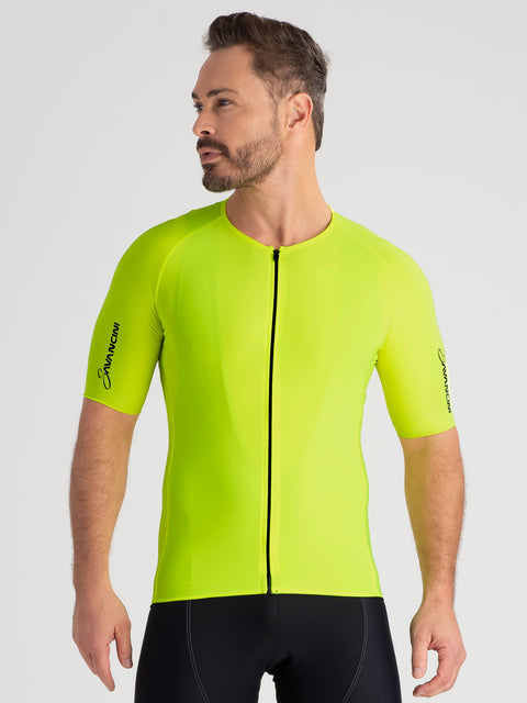 Savancini Yellow Pro fit Men’s Cycling Jersey (4110)