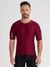 Men's Cycling Jersey Fit Pro Burgundy by Savancini(4110)