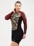 Women's Long Sleeve Cycling Jersey - Flowers Jungle by Savancini (3309)