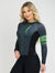 Women's Long-Sleeve Cycling Jersey Evolution Green by Savancini (3309)