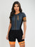 Women's Cycling Skinsuit - Gel Padding - Gray and Orange Evolution Savancini (3470)