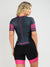 Women's Cycling Skinsuit - Gel Padding - Gray and Pink Evolution Savancini (3470)