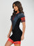 Women's Cycling Skinsuit - Gel Padding - Gray and Red Evolution Savancini (3470)