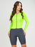 Women's Cycling Skinsuit - Gel Padding - Long Sleeve Charcoal and Yellow Supreme Savancini (SP460)