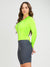 Women's Cycling Skinsuit - Gel Padding - Long Sleeve Charcoal and Yellow Supreme Savancini (SP460)