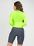 Women's Cycling Skinsuit - Gel Padding - Long Sleeve Charcoal and Yellow Supreme Savancini (SP460)