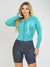 Women's Cycling Skinsuit - Gel Padding - Long Sleeve in Charcoal and Tame Supreme by Savancini (SP460)