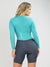 Women's Cycling Skinsuit - Gel Padding - Long Sleeve in Charcoal and Tame Supreme by Savancini (SP460)