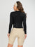 Women's Cycling Skinsuit - Gel Padding - Long Sleeve in Sand and Black by Savancini (SP460)