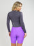 Women's Cycling Skinsuit - Gel Padding - Long Sleeve in Magic and Charcoal by Savancini (SP460)