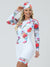 Women's Long Sleeve Cycling Skinsuit - Hummingbird Flowers by Savancini (3460F)