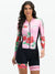 Women's Long Sleeve Cycling Skinsuit - Rose Flowers Black by Savancini (3460FB)