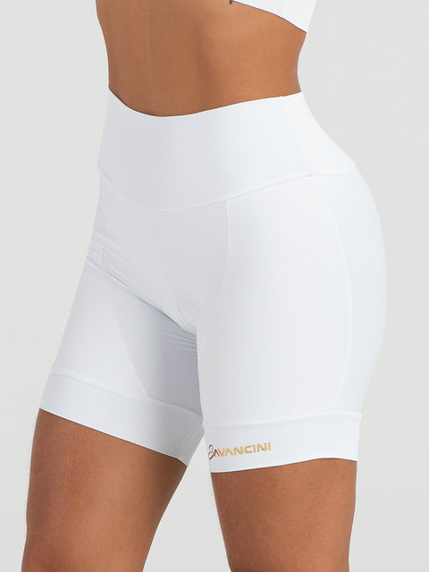 Savancini White Women´s Cycling Shorts (2305)