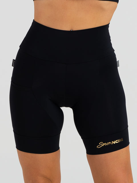 Savancini Black Women´s Cycling Shorts (2305)