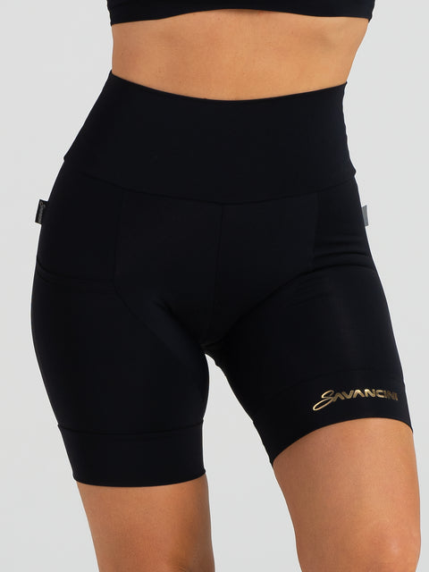 Savancini Black Women´s Cycling Shorts (2305)