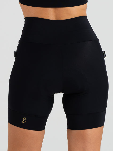 Savancini Black Women´s Cycling Shorts (2305)
