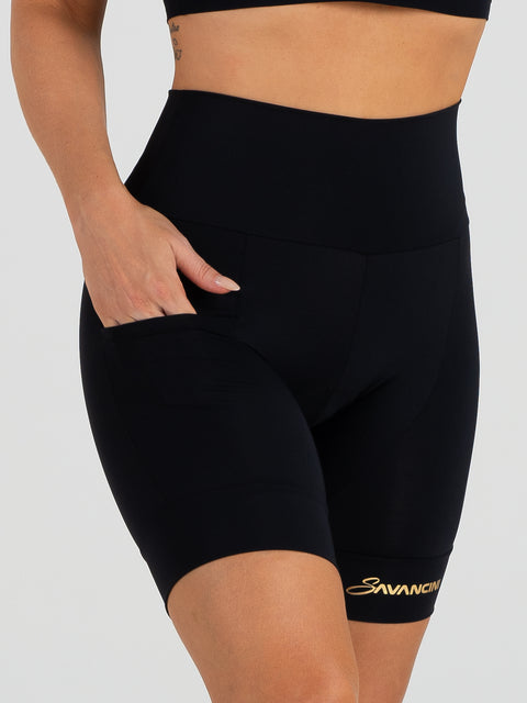 Savancini Black Women´s Cycling Shorts (2305)