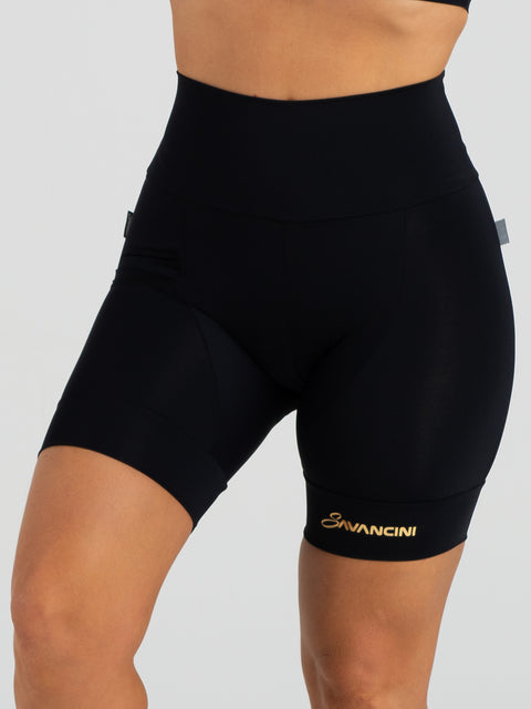 Savancini Black Women´s Cycling Shorts (2305)