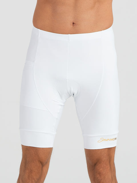 Savancini White Men´s Cycling Shorts (2005)