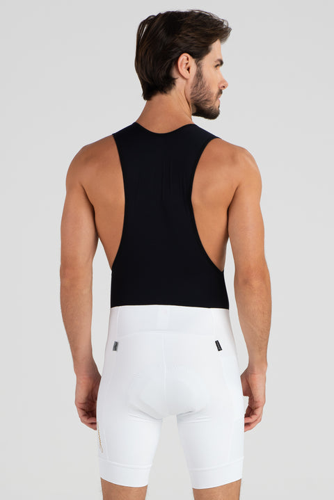 Savancini White Men´s Cycling Bibs (2010)