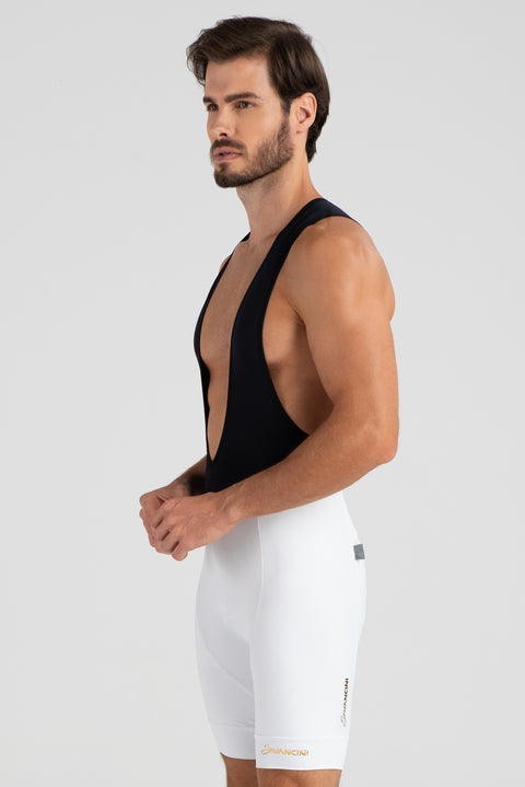 Savancini White Men´s Cycling Bibs (2010)