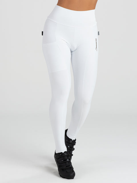 Savancini Women´s White Cycling Tights (2350)
