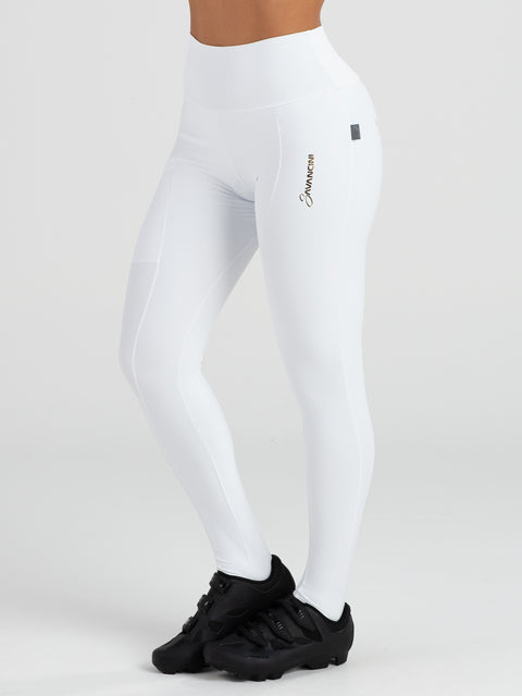 Savancini Women´s White Cycling Tights (2350)