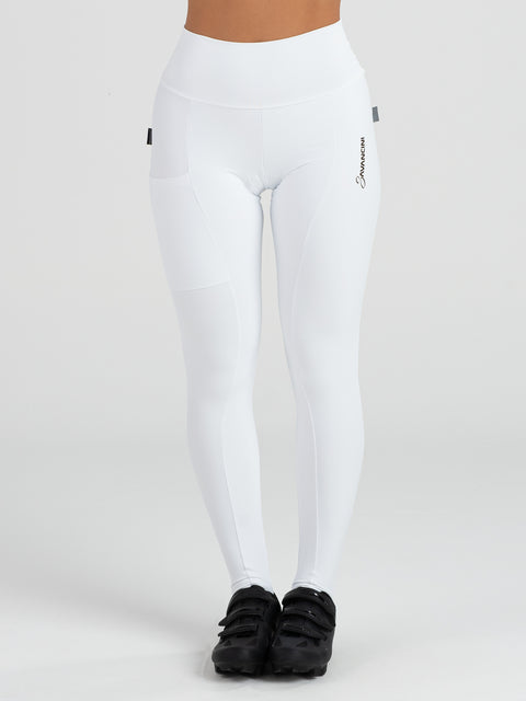 Savancini Women´s White Cycling Tights (2350)