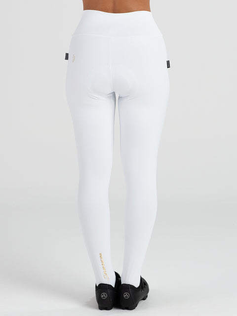Savancini Women´s White Cycling Tights (2350)