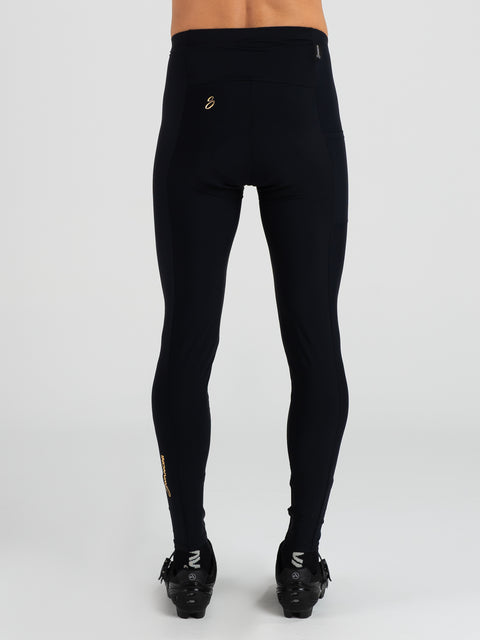 Savancini Men’s Black Cycling Tights (2030)