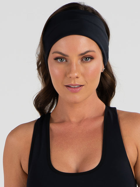 Savancini Black Cycling Headband (2240)