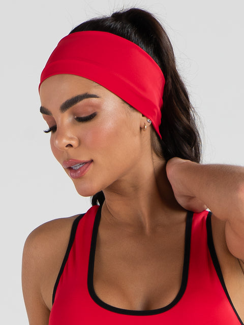 Savancini Red Cycling Headband (2240)